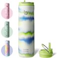 thumbnail image 1 of BOTTLE BOTTLE Insulated Water Bottle 24oz with Straw Lid and Handle for Sports Travel Gym Stainless Steel Water Bottles Double-Wall Vacuum Metal Leak Proof BPA-Free (Mist), 1 of 7