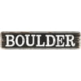 thumbnail image 1 of BOULDER Gift Chic Metal Sign Home Decor Cities 4x18 104180007099, 1 of 1