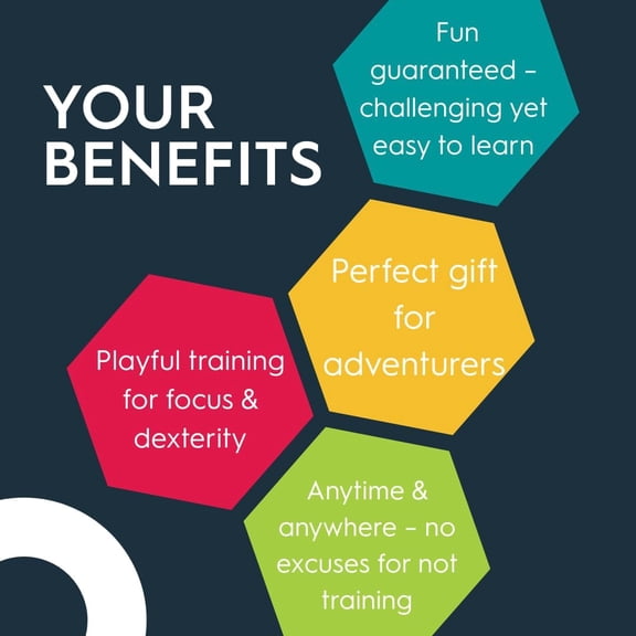 BOULDERBALL Basic 3D Climbing Ball, World Novelty, Climbing in The tiniest Space - Concentration, Creativity, Dexterity