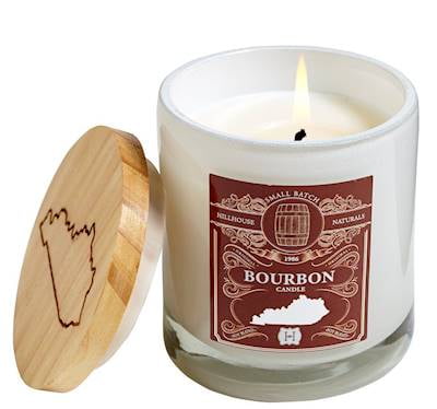 BOURBON Kentucky Home Hillhouse Naturals 7 oz Glass Scented Jar Candle