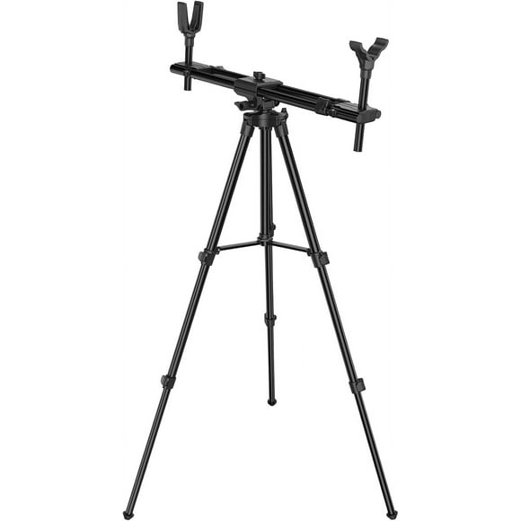 BOUTIQUE Shooting Tripod for R/ifle, Hunting Rest with Dual Frame, Lightweight Aluminum, Adjusted Height, 25.2-48.8''