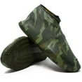 thumbnail image 1 of BOVAI - Waterproof Shoe Covers Rain Cover Boot Reusable Slip On Socks Footwear Silicone Rubber Shoes Protector Outdoor & Indoor Anti-Slip Stretchable (L, Cammo), 1 of 3