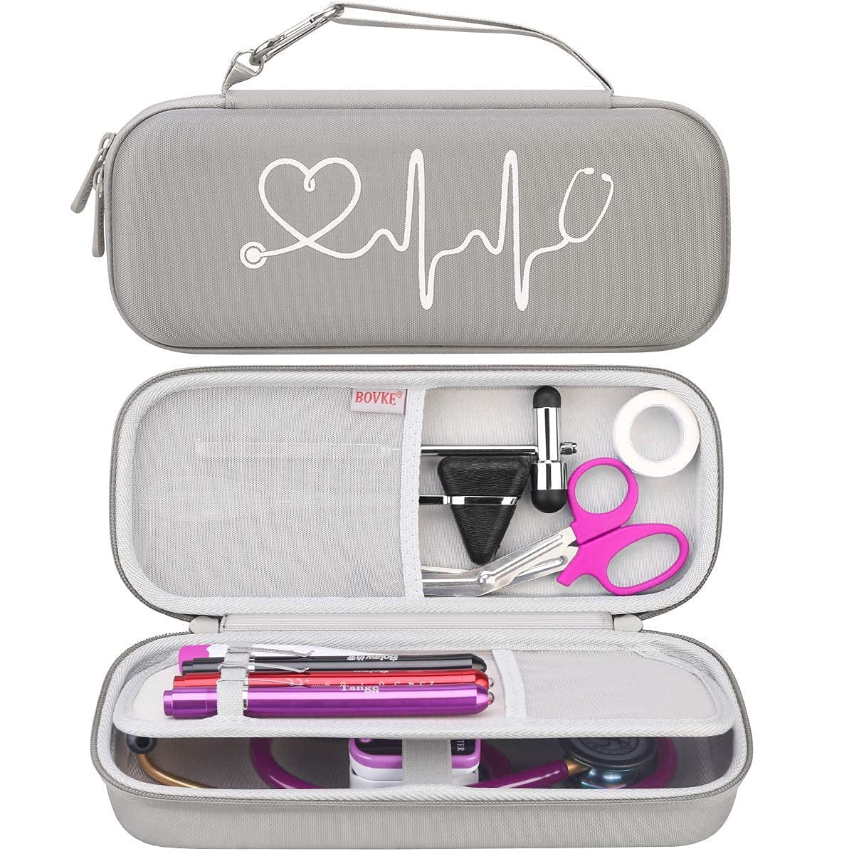 BOVKE Hard Stethoscope Case for 3M Littmann Classic III, Lightweight II