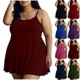 thumbnail image 1 of BOVXNPU Women Plus Size Pajama Dress Women Soft Sleepwear Sleeveless Solid Round Neck Loungewear Pajama Women Sleepwear, 1 of 6