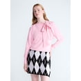 thumbnail image 1 of Free Assembly Women's and Women's Plus Bow Neck Sueded Terry Sweatshirt, Sizes XS-4X, 1 of 4