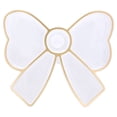 thumbnail image 1 of Way To Celebrate Bow-Shaped Plastic Serving Tray, Clear and Gold, 12 in x 10.51 in, 1 of 8