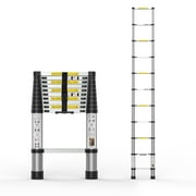 BOWEITI Telescoping Extension Aluminum Ladder 10.5FT 330lb Capacity 11 Steps