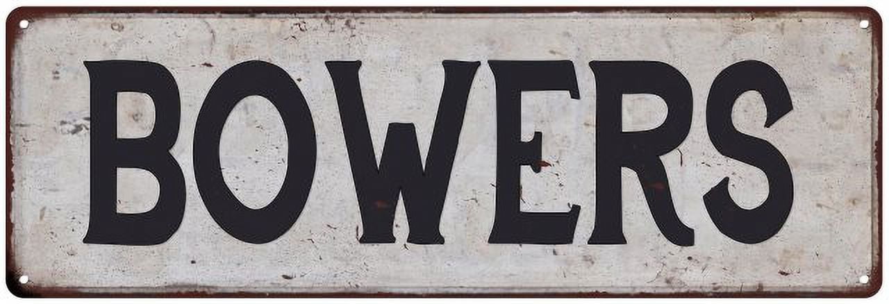 BOWERS Vintage Look Rustic Chic Metal Sign 8x24 108240036495 - Walmart.com