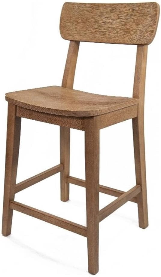 BOWERY HILL Bar Stool Chair in Brown | Seat Height 39