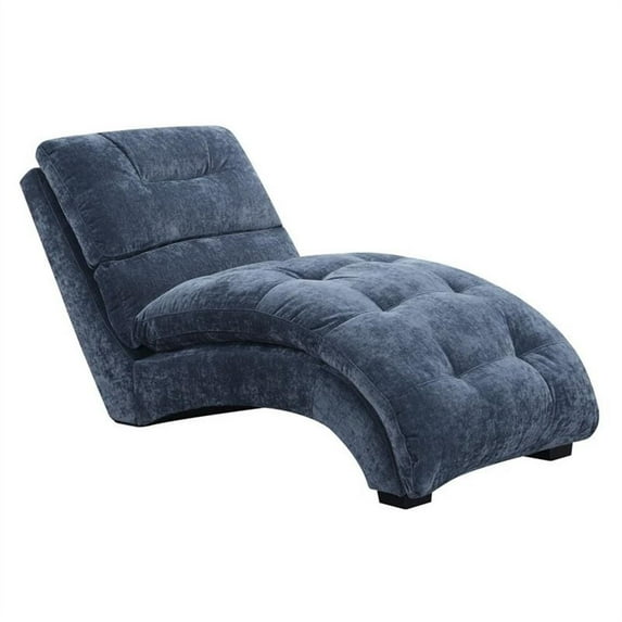 BOWERY HILL Mid-Century Fabric Chaise Lounge Chair Indoor Leisure Sofa Couch for Indoor Living Room