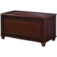 BOWERY HILL Traditional Wood Cedar Blanket Chest in Deep Tobacco
