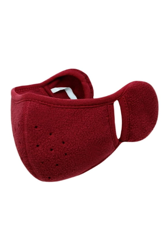 BOWTONG Winter Fleece Earmuffs with Windproof Mouth Cover Unisex Warm Ear Warmer Breathable Face T9X7 For Outdoor Activities Mask V6N4