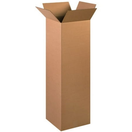 Box Partners Tall Corrugated Boxes 12" x 12" x 40" Kraft 15/Bundle 121240