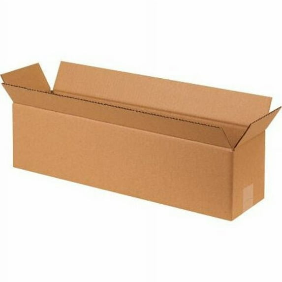 Box Partners Long Corrugated Boxes 24" x 4" x 4" Kraft 25/Bundle 2444