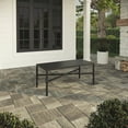 thumbnail interactive-video image 1 of My Texas House Cambria Rectangular Steel Outdoor Coffee Table, Black, 1 of 10