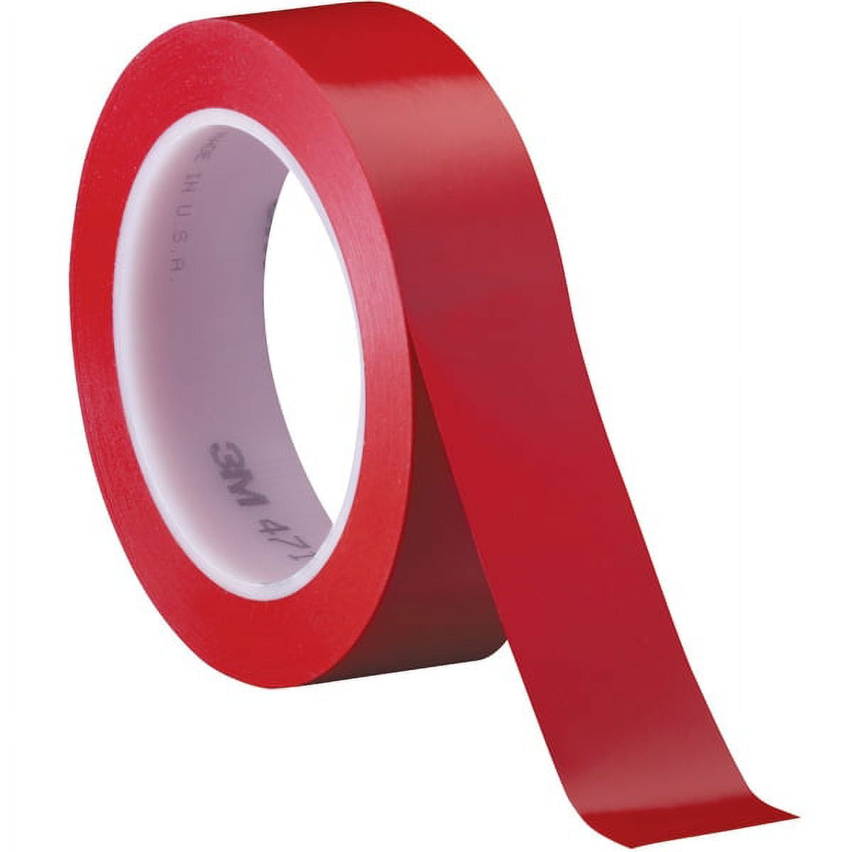 Box Partners T965471R 1 in. x 36 yds. Red 3M- 471 Solid Vinyl Tape