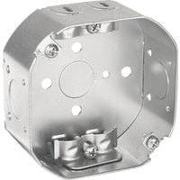 Raco  4 in. Octagon  Steel  1 gang Junction Box  Gray