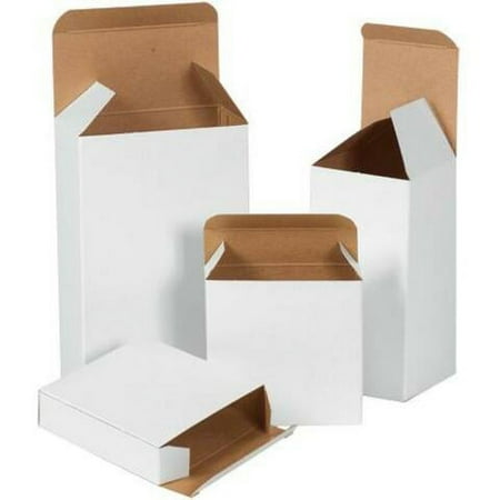Box Partners Reverse Tuck Folding Cartons 1 3/4" x 1 3/4" x 6" White 500/Case RTS87W