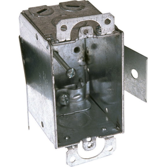 Raco 12.5 cu in Rectangle Steel 1 gang Switch Box Gray