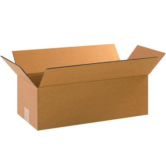 BOX USA 18 x 8 x 4 Corrugated Cardboard Boxes, Long 18"L x 8"W x 4"H, Pack of 25 | Shipping, Packaging, Moving, Storage Box for Home or Business, Strong Wholesale Bulk Boxes