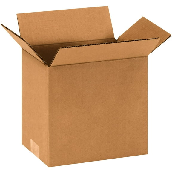 BOX USA 25 Pack of Corrugated Cardboard Boxes, 9" L x 6" W x 9" H, Kraft, Shipping, Packing and Moving