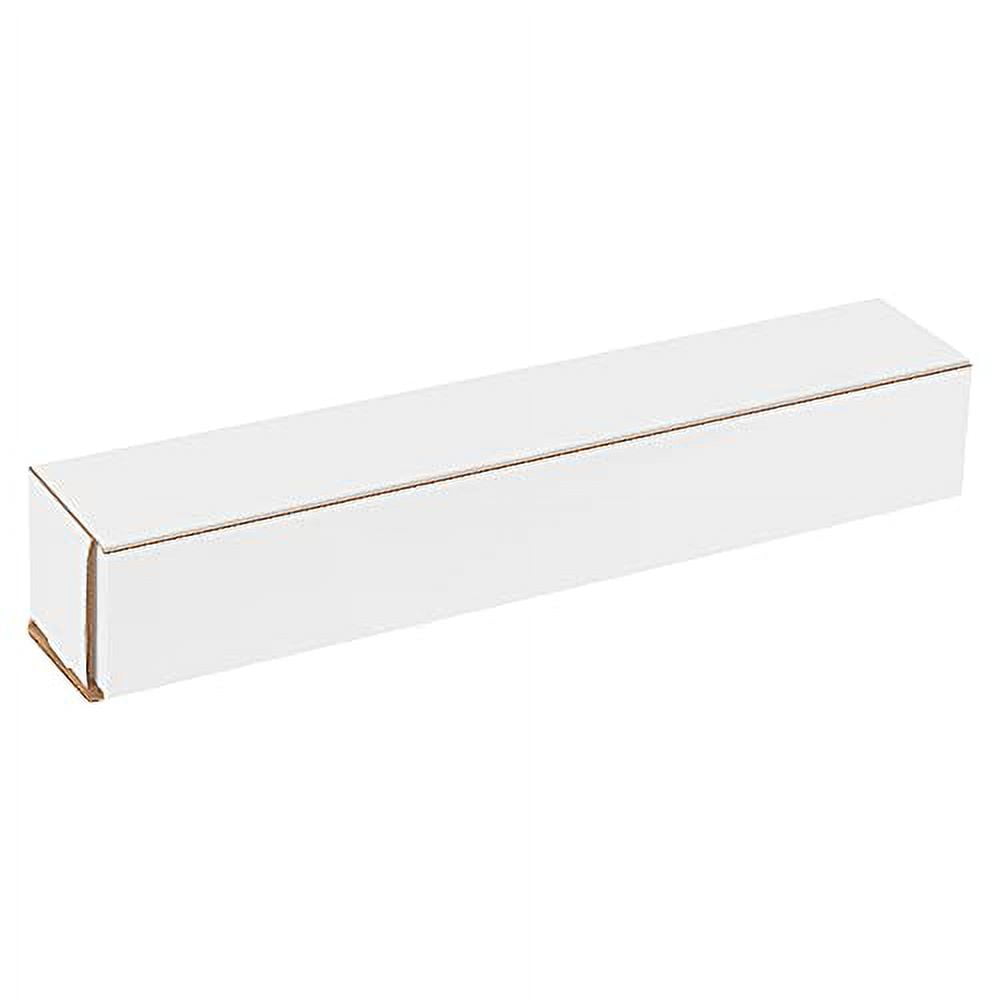 BOX USA BM1222 Corrugated Mailers, 12" x 2" x 2", White (Pack of 50)