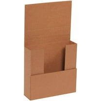 BOX USA BM772BFK Easy-Fold Mailers, 7 1/2" x 7 1/2" x 2", Kraft Pack of 50