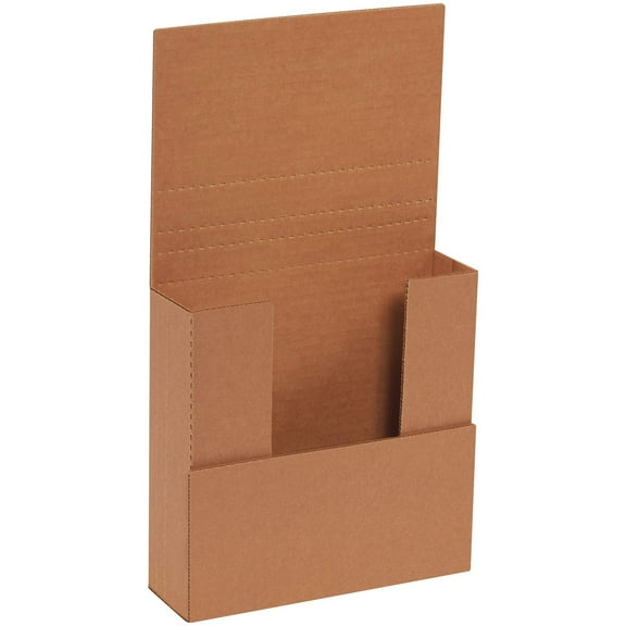 BOX USA BM772BFK Easy-Fold Mailers, 7 1/2" x 7 1/2" x 2", Kraft Pack of 50