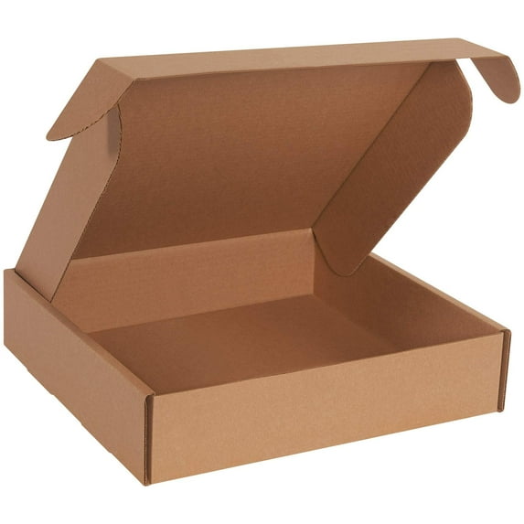 BOX USA BMFL13133K Deluxe Literature Mailers, 13" x 13" x 3", Kraft Pack of 50