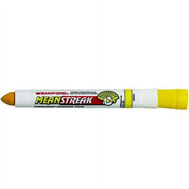 BOX USA BMK503YE 1 Mean Streak "Paint in a Tube" Markers, Yellow (Pack