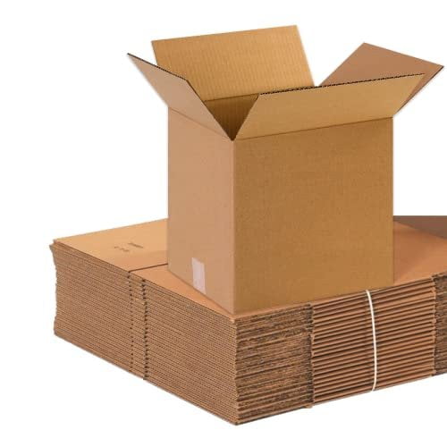 BOX USA Moving Boxes Medium 13"L x 10"W x 13"H, 25-Pack, Corrugated Cardboard Box for Packing, Shipping and Storage