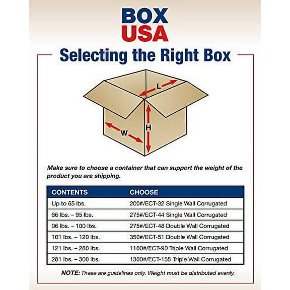 BOX USA Shipping Boxes Double Wall 10"L x 10"W x 10"H, 15-Pack | Corrugated Cardboard Box for Packing, Moving and Storage