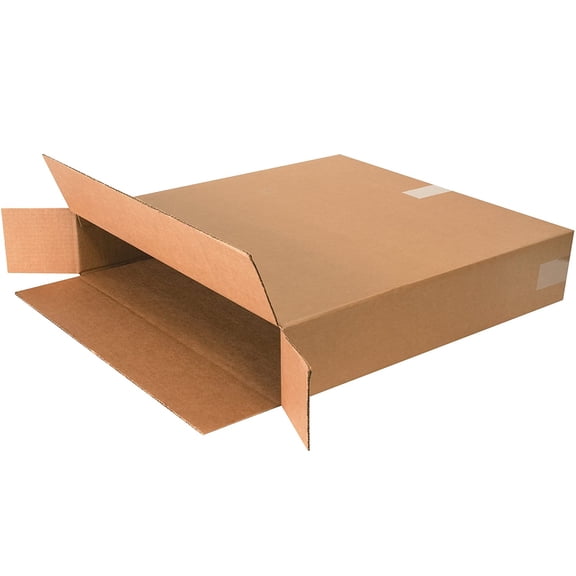 BOX USA Side Loading Shipping Boxes Medium 24"L x 5"W x 24"H 25-Pack - Corrugated Cardboard Box for Moving, Mailing, Packing, Packaging and Storage