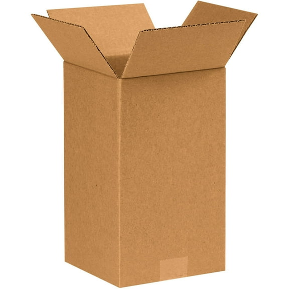 BOX USA7 x 7 x 14" Tall Corrugated Boxes 7"L x 7"W x 14"H, Pack of 25  Shipping, Packaging, Moving, Storage Box for Home or Business, Strong Wholesale Bulk Boxes