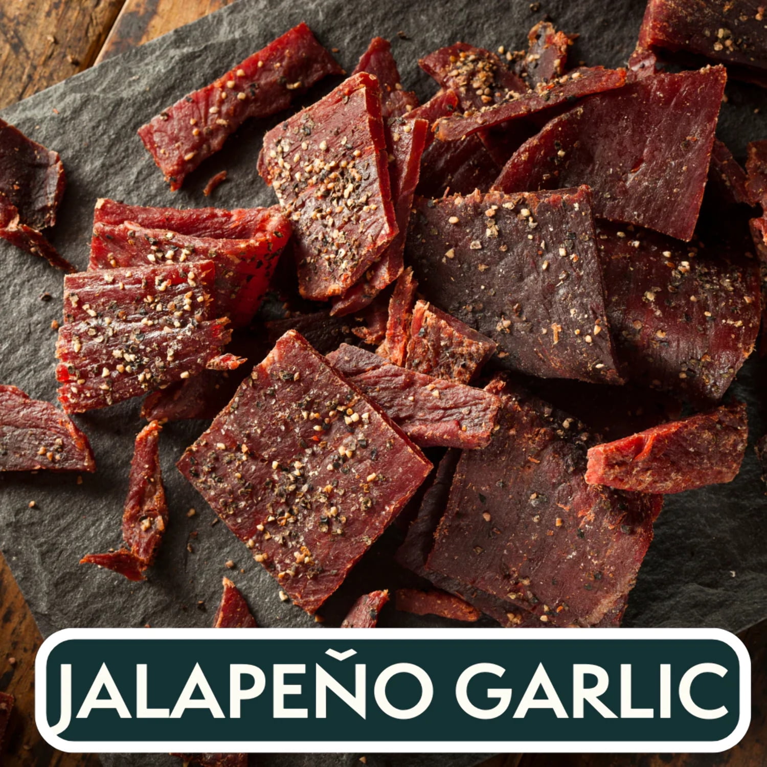 BOXED HALAL Premium 100 GrassFed Jalapeño Garlic Beef Jerky Strips