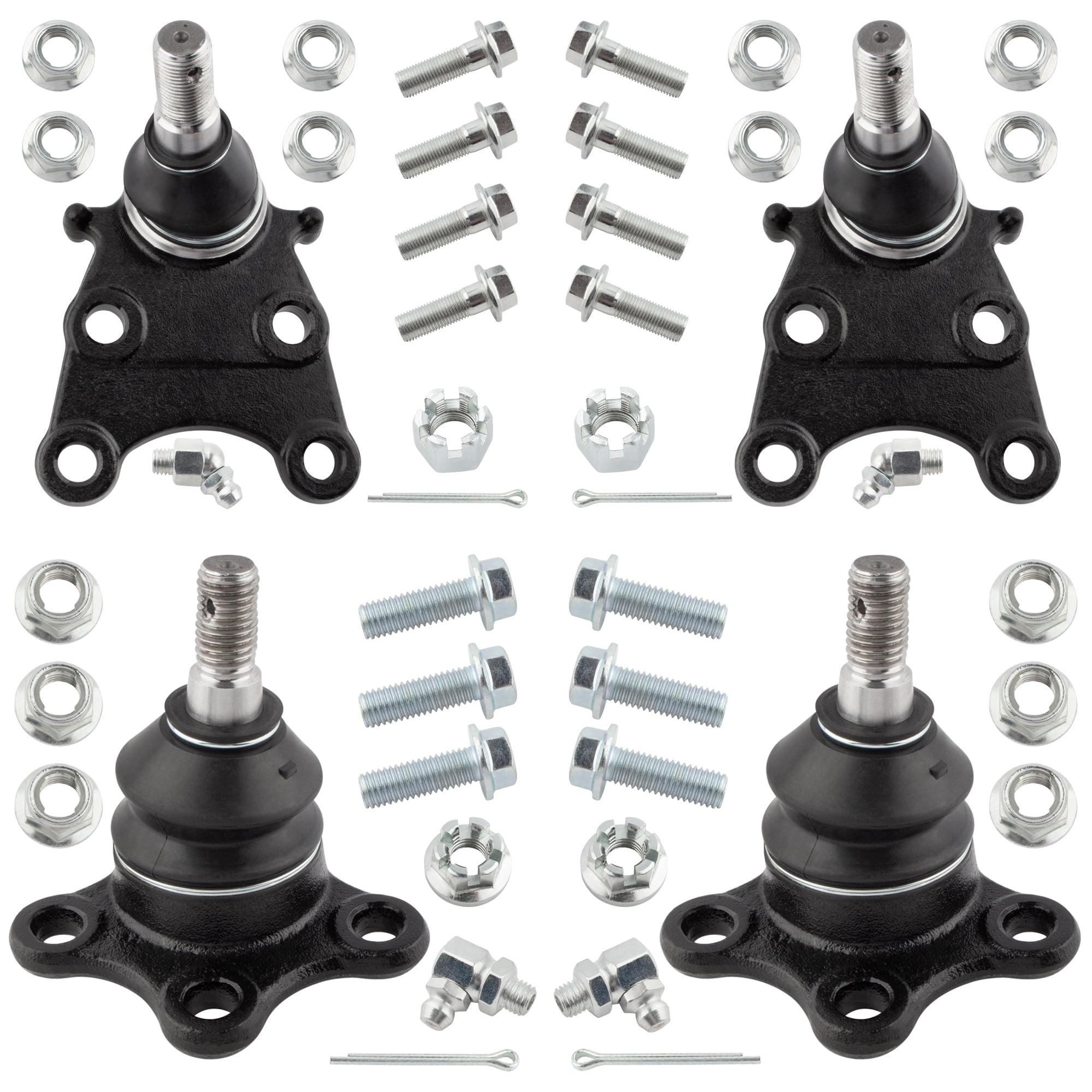 BOXI 4pc Complete Front Upper and Lower Ball Joints Fit for Chevy Colorado 2004-2012 / for GMC Canyon 2004-2012 Models w/Torsion Bar Suspension | K80984 K80997