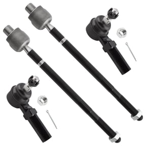 BOXI 4pcs Front Inner Outer Tie Rod Ends Fit for Chevrolet Corvette 1997-2013 / for Cadillac XLR 2004-2009 | Replace EV343 ES2231