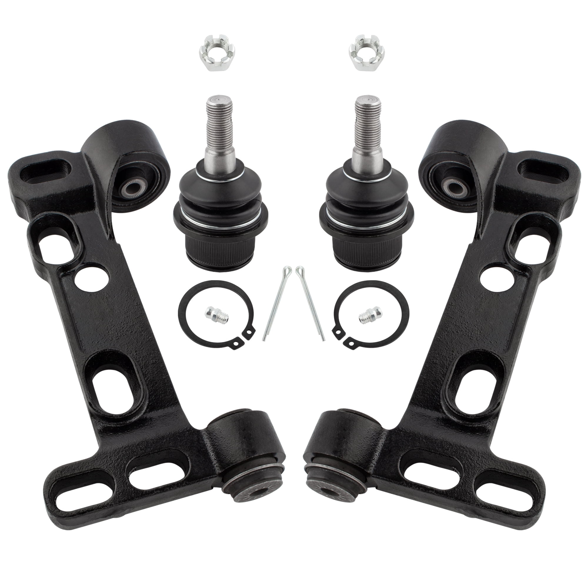 BOXI 4pcs Front Lower Control Arm Bracket & Lower Ball Joints for Rainier 04-07/Chevy SSR 03-06/Trailblazer/Trailblazer EXT 02-09/for GMC/Isuzu/for Oldsmobile/for Saab| K641135 K641134 K6663
