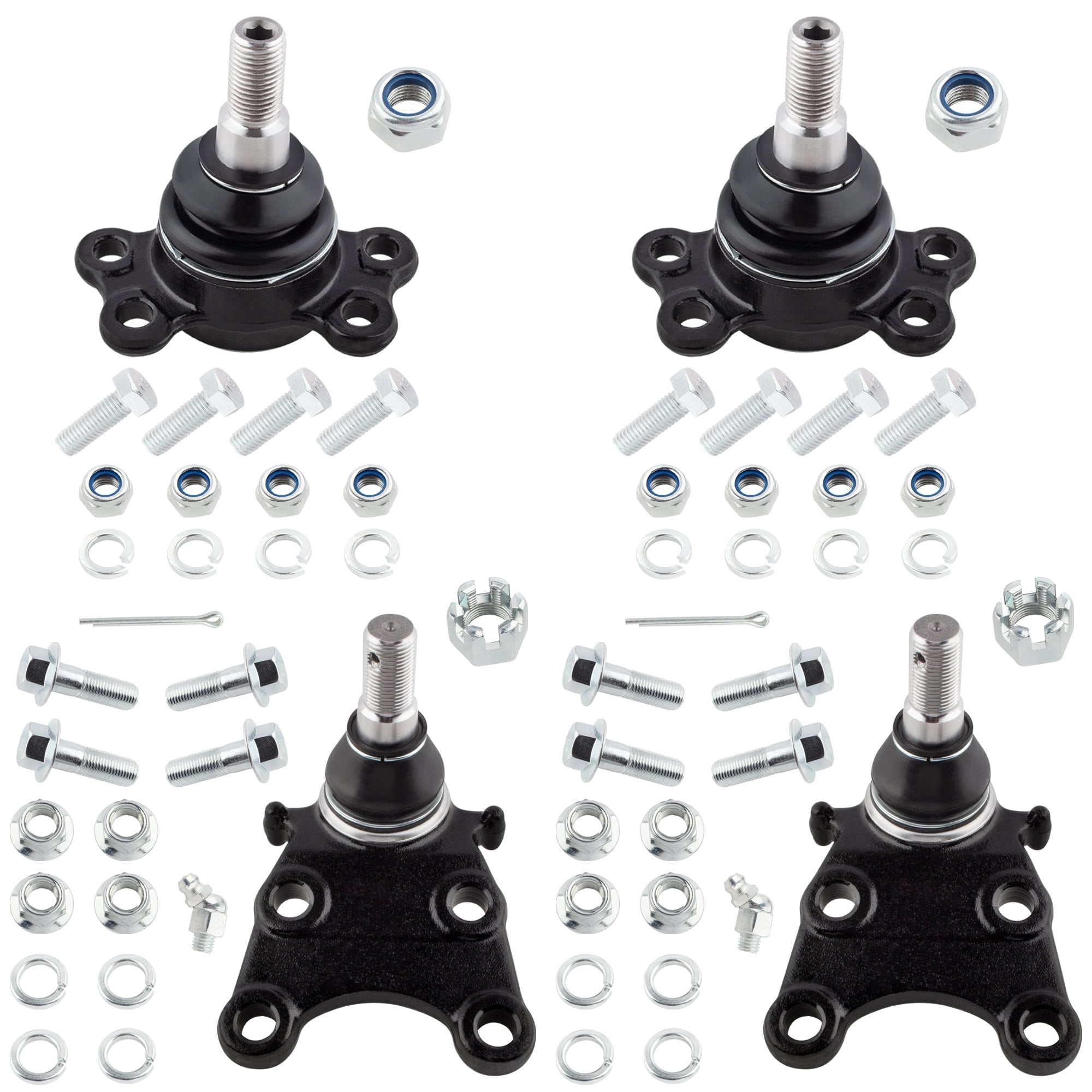 BOXI 4pcs Front Lower Upper Suspension Ball Joints Fit for Honda Passport 1994-1995 / for Isuzu Amigo 1989-1994/Pickup 1988-1995 4WD/Rodeo 1988-1995 | K9465 K9452