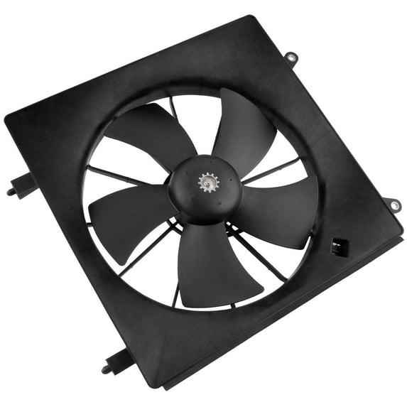 BOXI 620-232 Left Driver Side Radiator Cooling Fan Assembly Fits for Honda CR-V 2002-2006 / for Honda Element 2003-2011 (Number Of Blades:5) | Replaces 19030-PNA-003