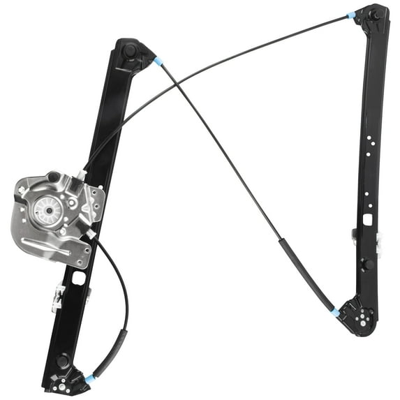 BOXI 741-489 Front Right Passenger Side Power Window Regulator Without Motor Replacement for BMW X5 2000-2006 Sport Utility 4-Door | Replace 51338254912 BM1351110