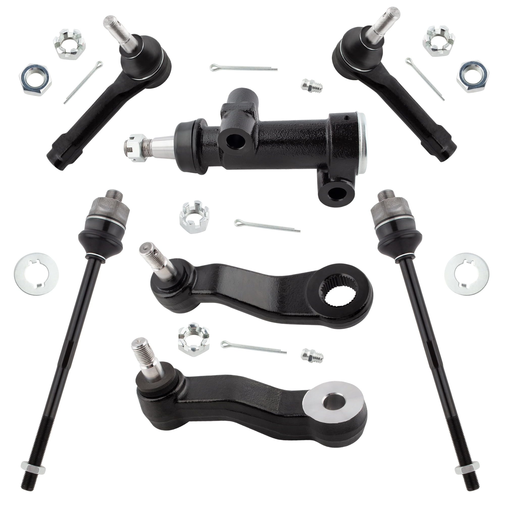 BOXI 7pcs Front Inner Outer Tierod Pitman Idler Arm for Cadillac