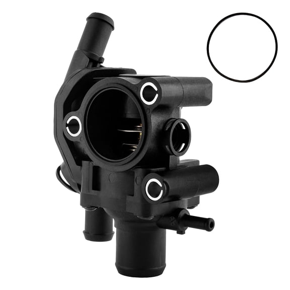 BOXI 902-201 Engine Coolant Thermostat Housing Assembly Fits for Ford Focus 2000-2004 / for Ford Escape 2001-2004 / for Mazda Tribute 2001-2004 - 2.0L | YS4Z-8592-BD