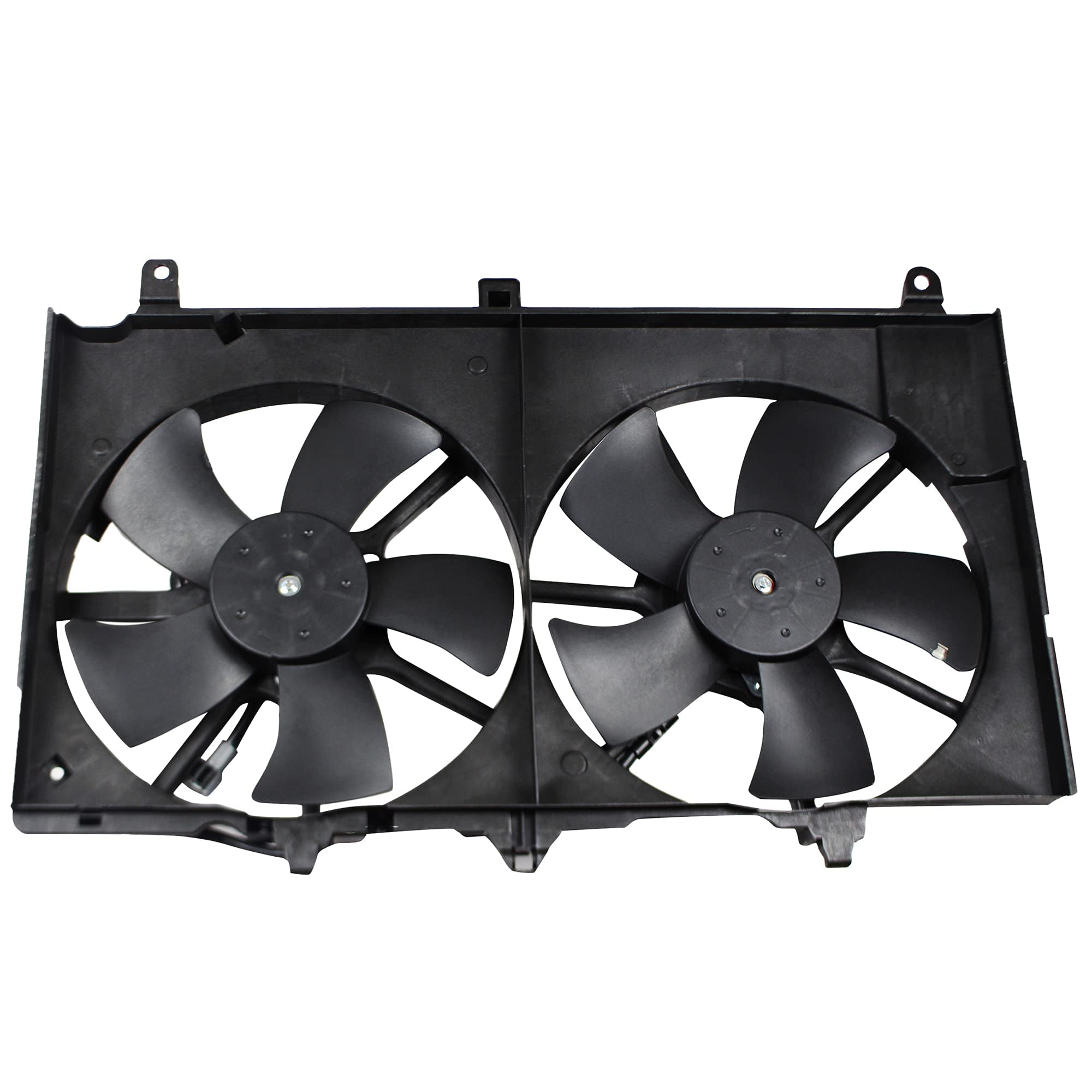 BOXI Dual Radiator A/C Condenser Cooling Fan Motor Assembly for Nissan