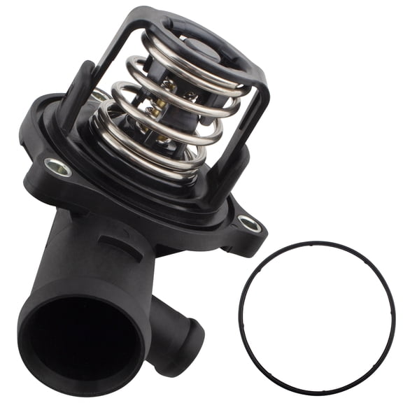 BOXI Engine Coolant Thermostat Housing Assembly with Thermostat Fits for Audi A4 2011-2015 Q5 2008-2017 Q7 2007-2015 A5 2007-2012 A6 2004-2018 for Volkswagen Phaeton/Replaces V15992105 059121111N
