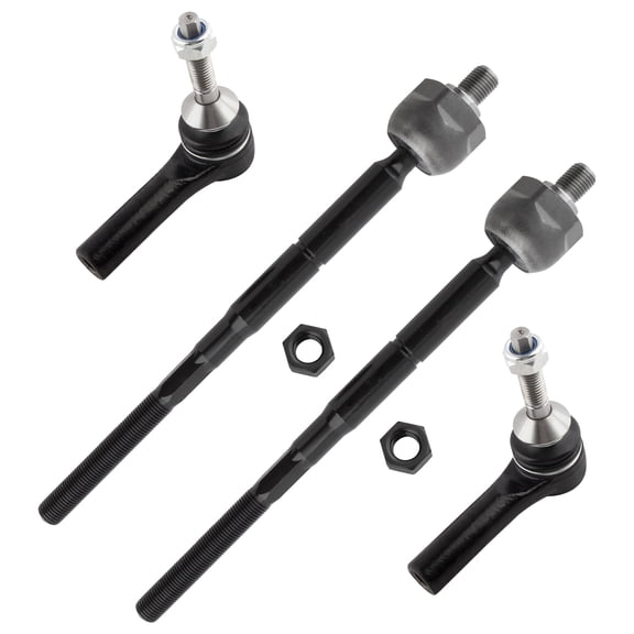 BOXI Front Inner & Outer Tie Rod Fit for Ford Flex 2013-2016/2010-2012 Turbo/Taurus 2013-2017/2010-2012 SHO/for Lincoln MKS 2013-2016/2010-2012 3.5L/MKT 2010-2016 3.5L/ 2015-16 3.7L|EV800776 ES800222