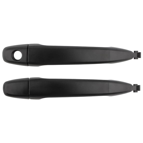 BOXI (Set of 2) Front & Rear Exterior Door Handle Set Compatible for Toyota Sienna 2004-2010 with Lock Provision | Textured Black | OE# 6921308020 69211AE010 TO1310143
