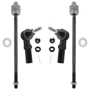 BOXI Set of 4 Front Inner Outer Tie Rod Ends Fit for Saturn SC SL SW Series 1991-2002 | for Chevrolet Camaro 1993 94 95 96 97 1998 1999 2000 2001 2002 | for Pontiac Firebird 1993-2002| EV260 ES3238