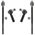thumbnail image 1 of BOXI (Set of 4) Front Inner & Outer Tie Rod Ends Front Suspension Kit Driver & Passenger Side Fit for Chevrolet Equinox 2005 2006 2007 / for Pontiac Torrent 2006 2007 | Replace EV80781 ES800030, 1 of 7