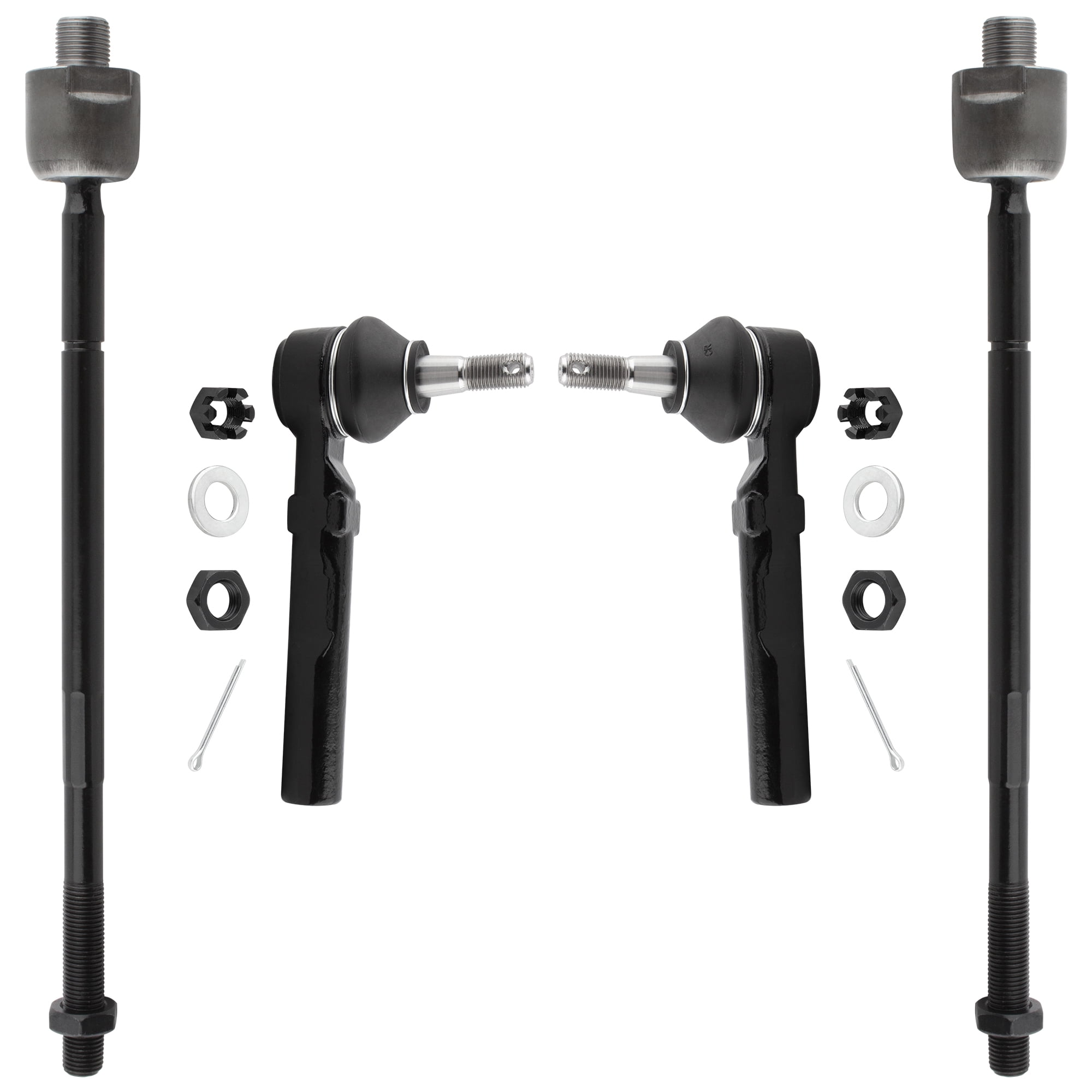 BOXI (Set of 4) Front Inner & Outer Tie Rod Ends Kit Fits for Buick ...